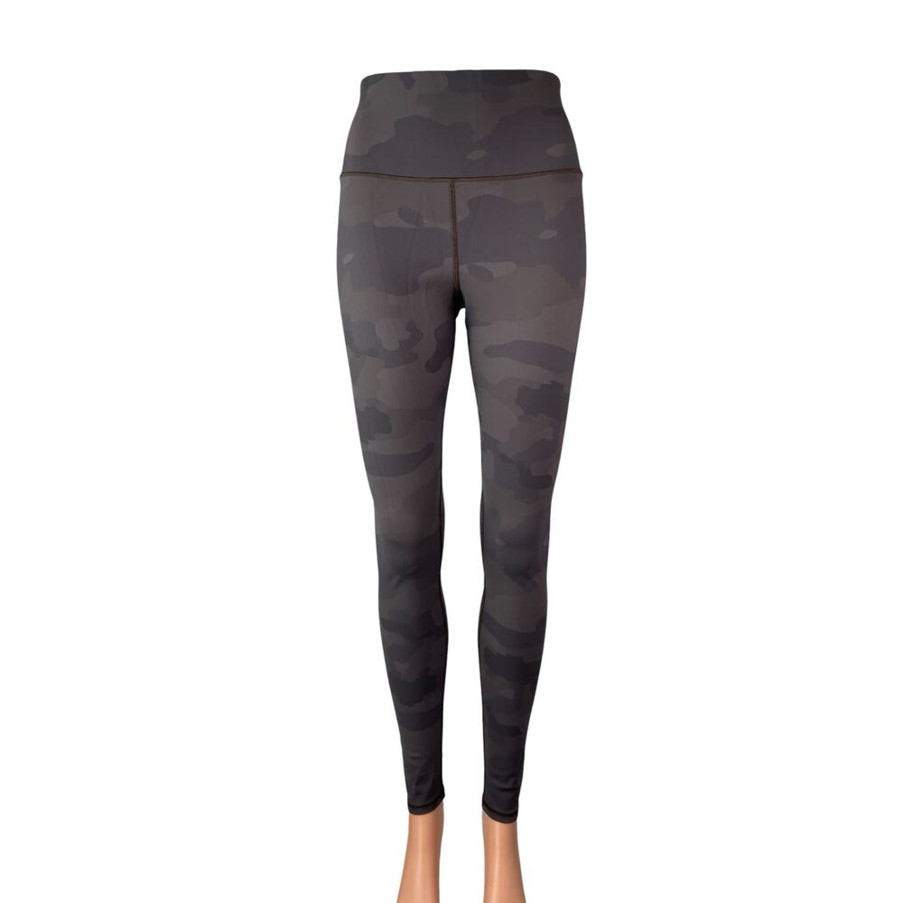Alo Yoga Vapor Gray Camo Camouflage High Rise Skinny Athletic Leggings Pants S